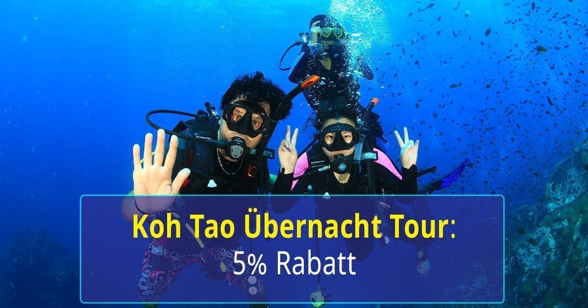 Sonderangebot Koh Tao Übernacht Tour  - 5% Rabatt!